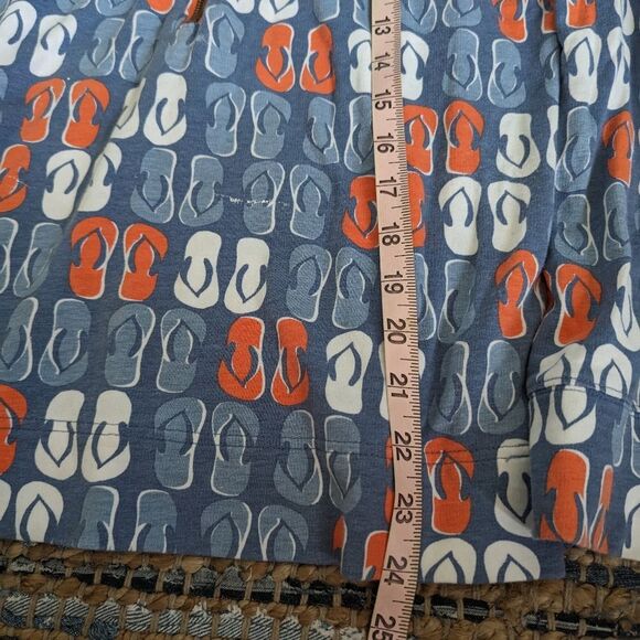 Crown & Ivy Beach Blue 1/2 Zip L/S Top Women's S Flip Flop Novelty Print… - Picture 3 of 7